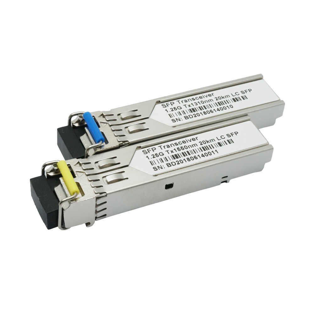 SFP Transceiver pack 1Gb/s single mode LC BiDi 3km (pair 1310/1550)