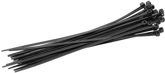 Tiewrap 140x3,6mm zwart UV-bestendig (per 100)
